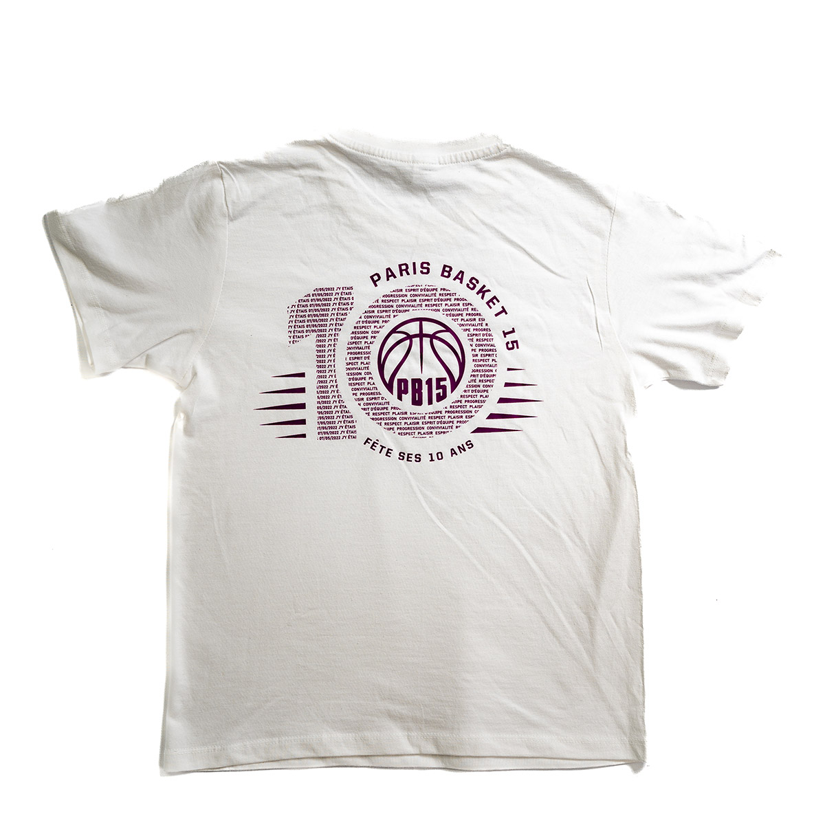 T-shirt 10 ans du PB15